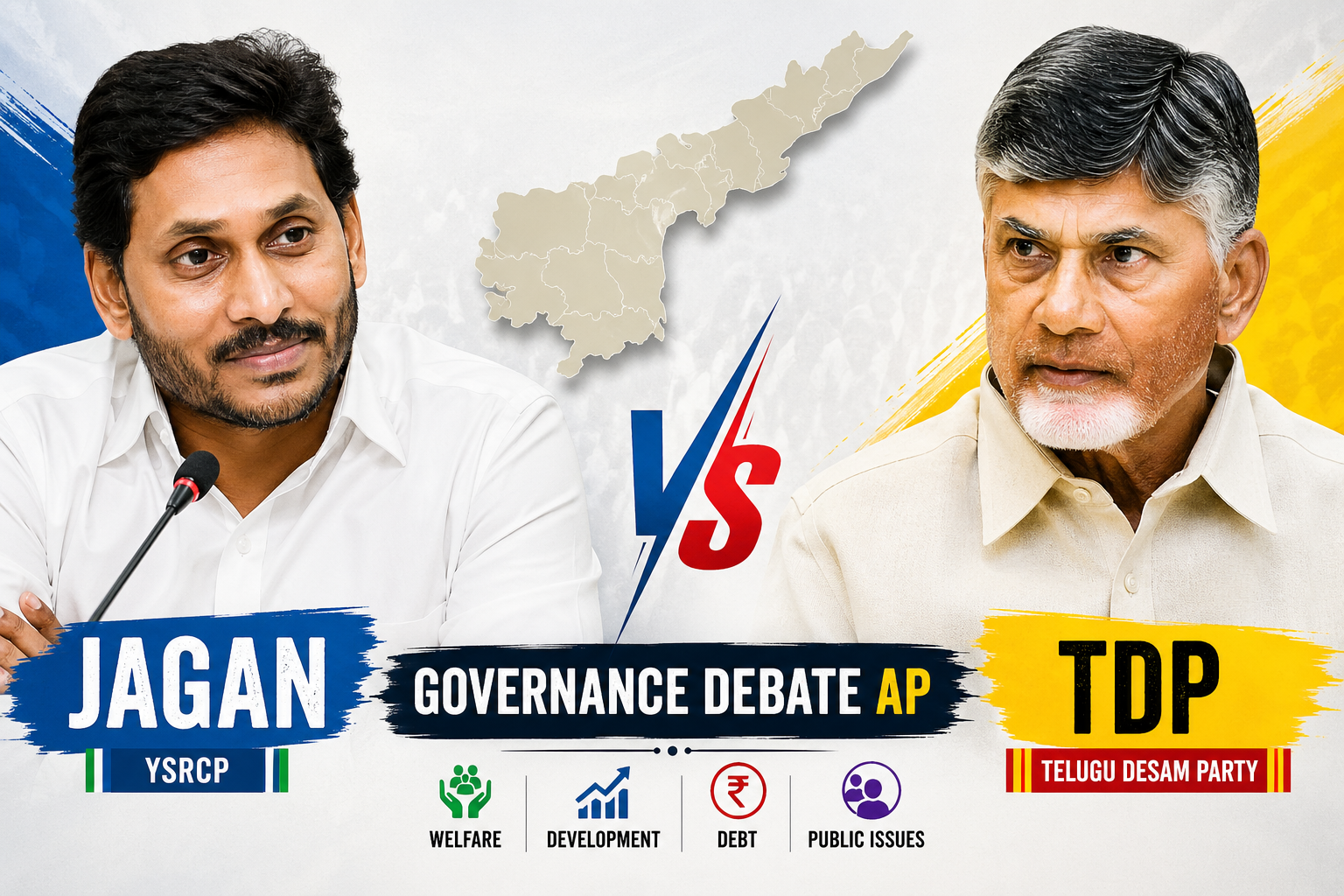 Jagan vs TDP Governance AP comparison welfare development andhra pradesh