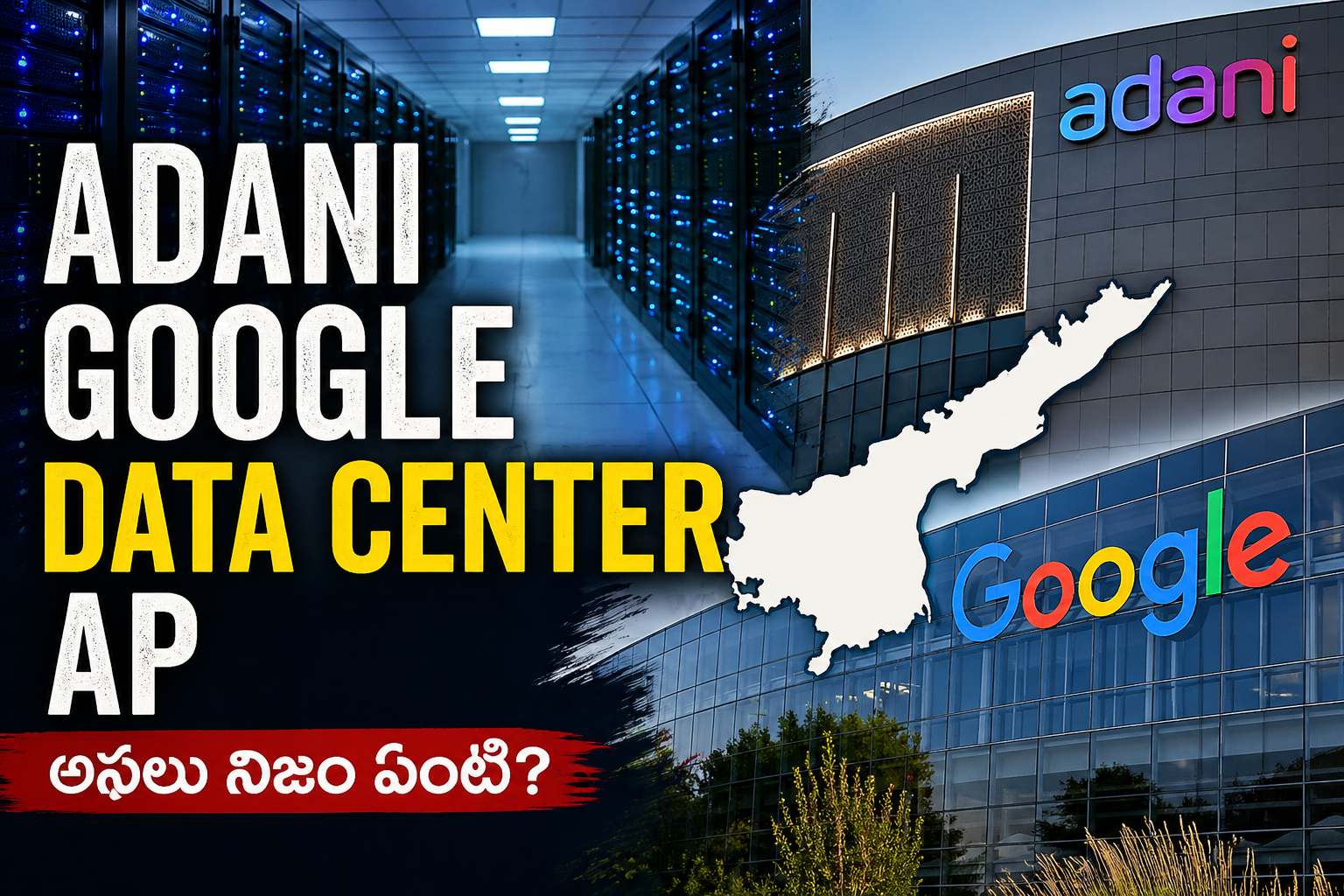 Adani Google Data Center AP controversy and Andhra Pradesh data center project