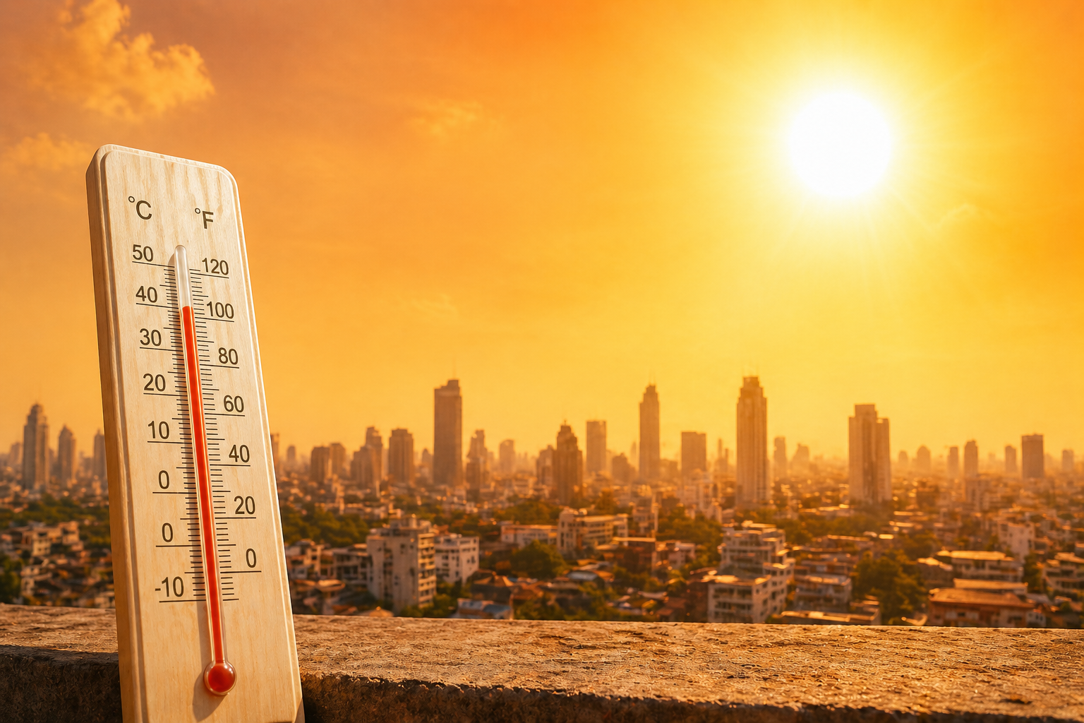 India hottest cities heatwave urbanization environmental impact farmland loss