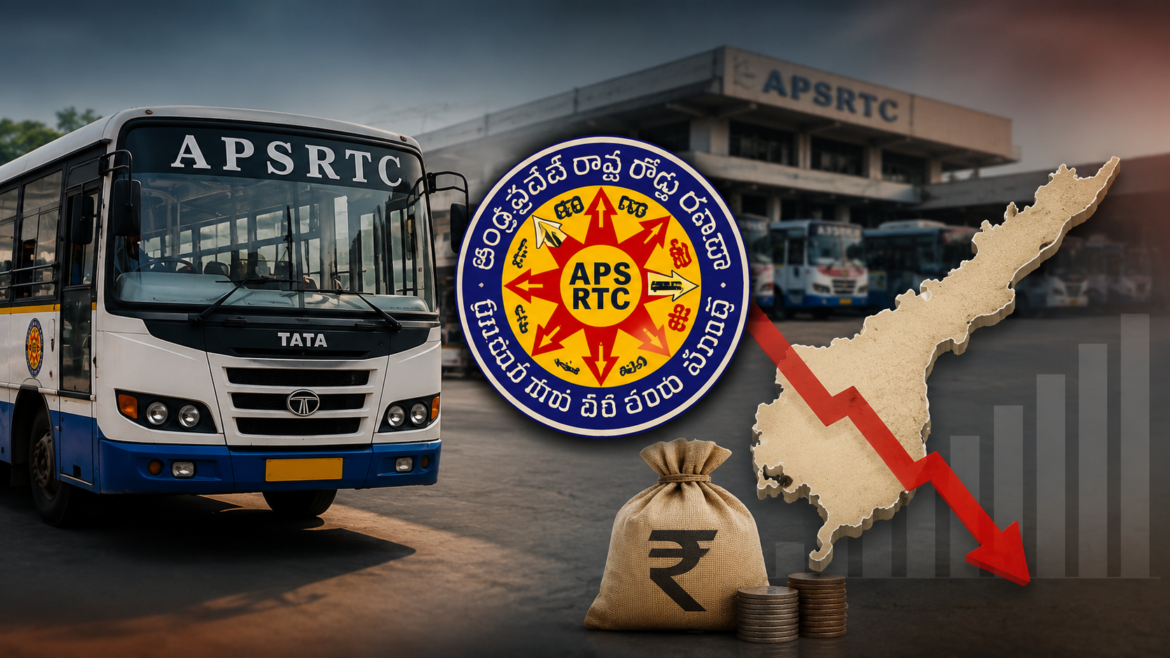 ఆర్టీసీ ప్రైవేటీకరణపై చర్చ నేపథ్యంలో APSRTC బస్సు మరియు ఆర్థిక నష్టాల సూచిక