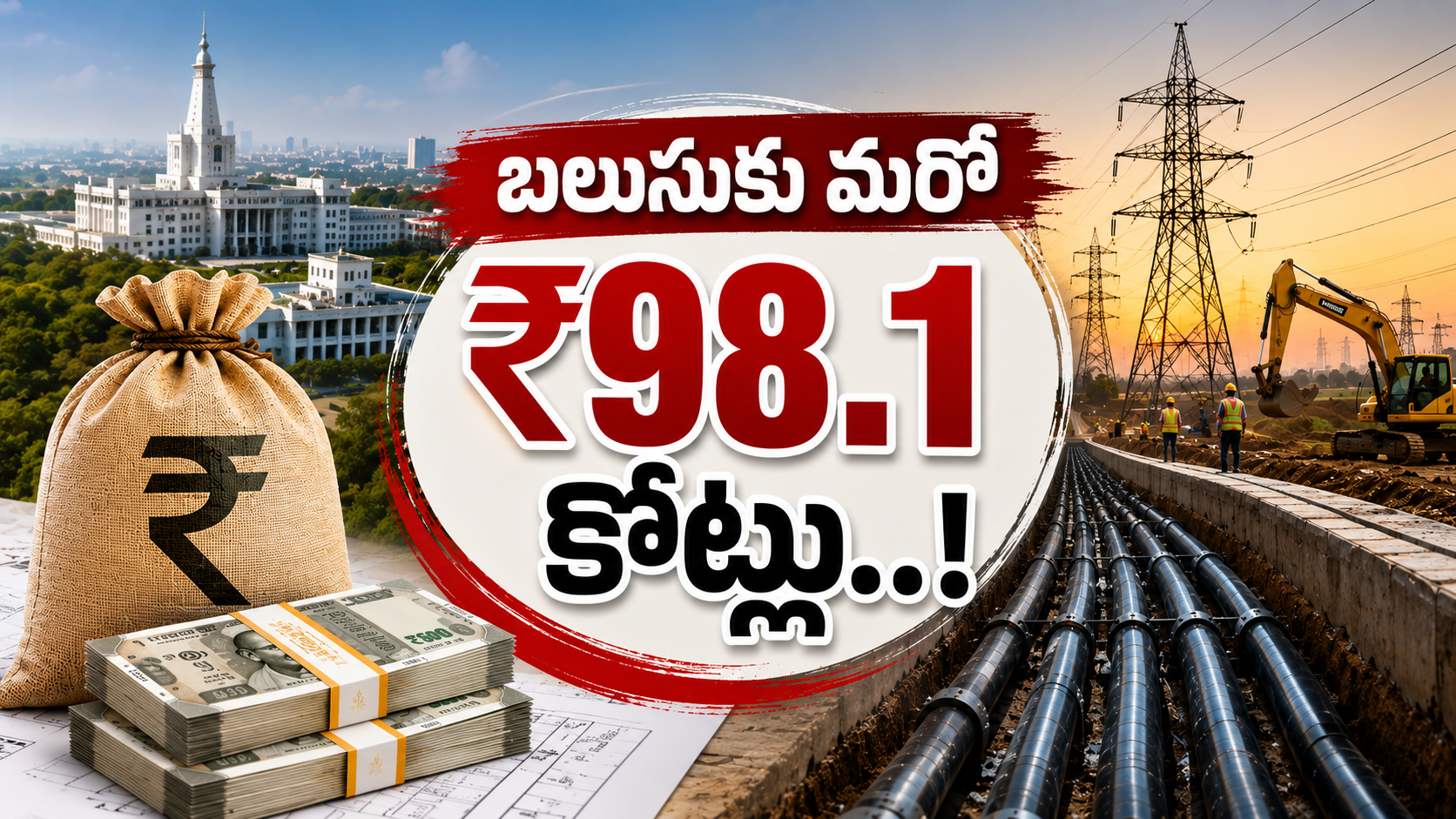 బలుసుకు మరో రూ.98.1 కోట్ల అనుమతులతో అమరావతి విద్యుత్ లైన్ ప్రాజెక్టు వివాదం