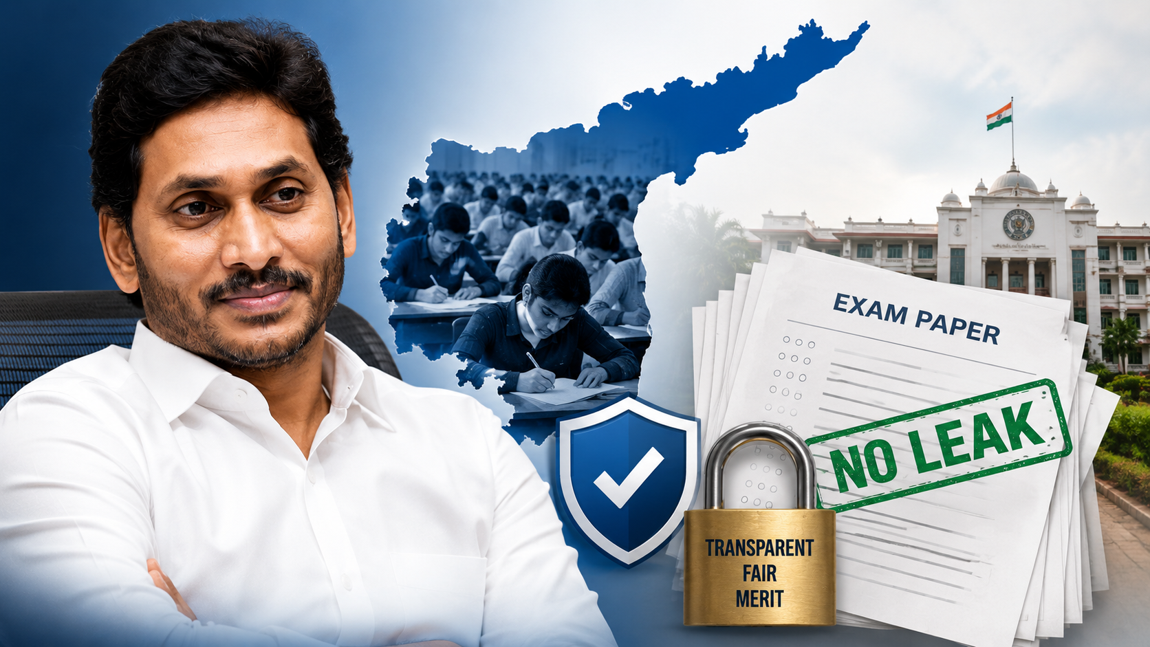 జగన్ పాలనలో ఏపీ నియామక పరీక్షల్లో పేపర్ లీకులు లేకుండా పారదర్శకంగా పరీక్షల నిర్వహణ
