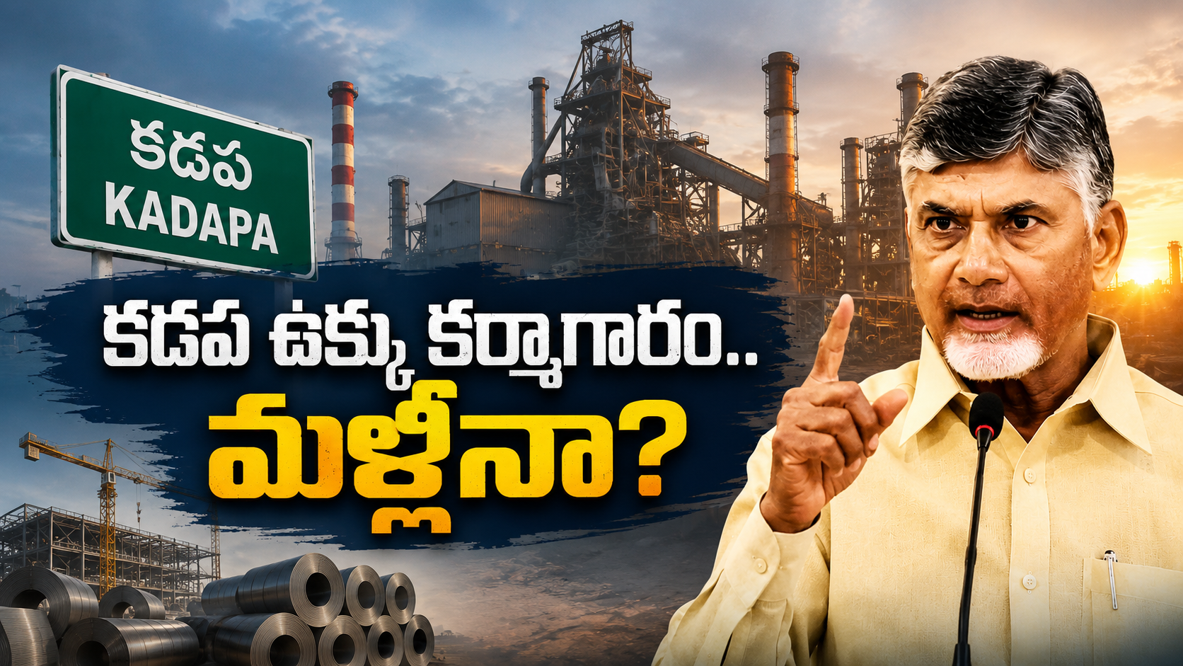 కడప ఉక్కు కర్మాగారం ప్రకటనపై రాజకీయ విమర్శలు