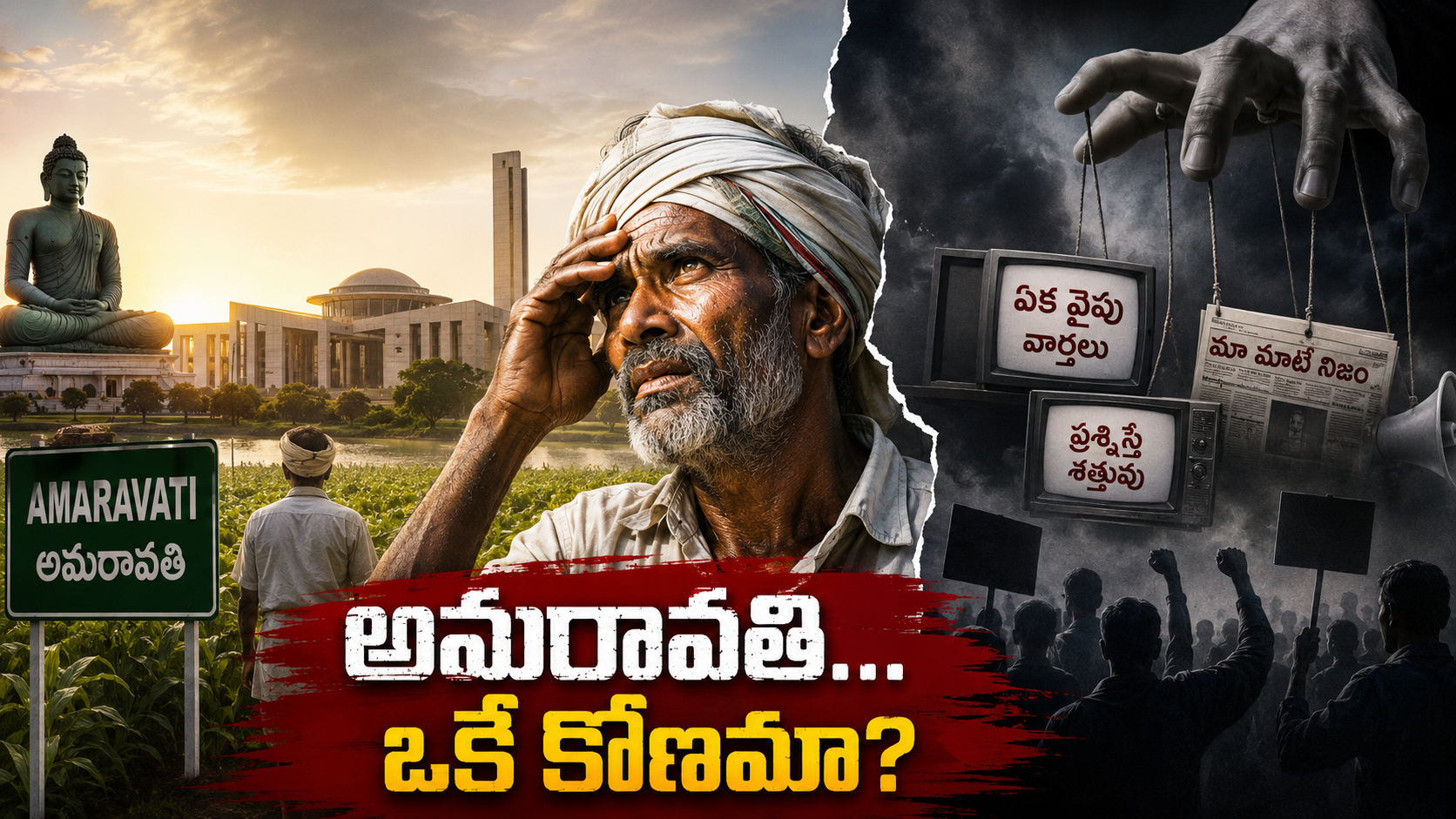 అమరావతి ఒకే కోణమా అనే అంశంపై రైతు, మీడియా కథనాలు, రాజధాని వివాదాన్ని సూచించే వెబ్‌సైట్ ఫీచర్డ్ ఇమేజ్