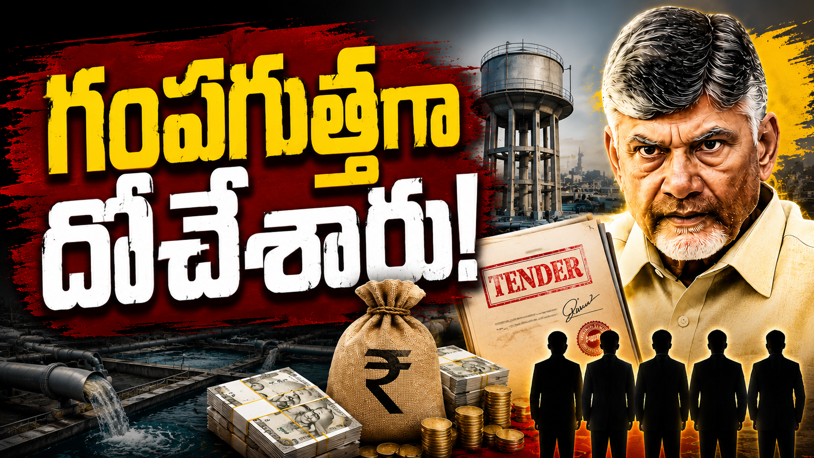 అమృత్‌ 2.0 టెండర్ దోపిడీ ఆరోపణలపై రూపొందించిన ఫీచర్డ్ ఇమేజ్