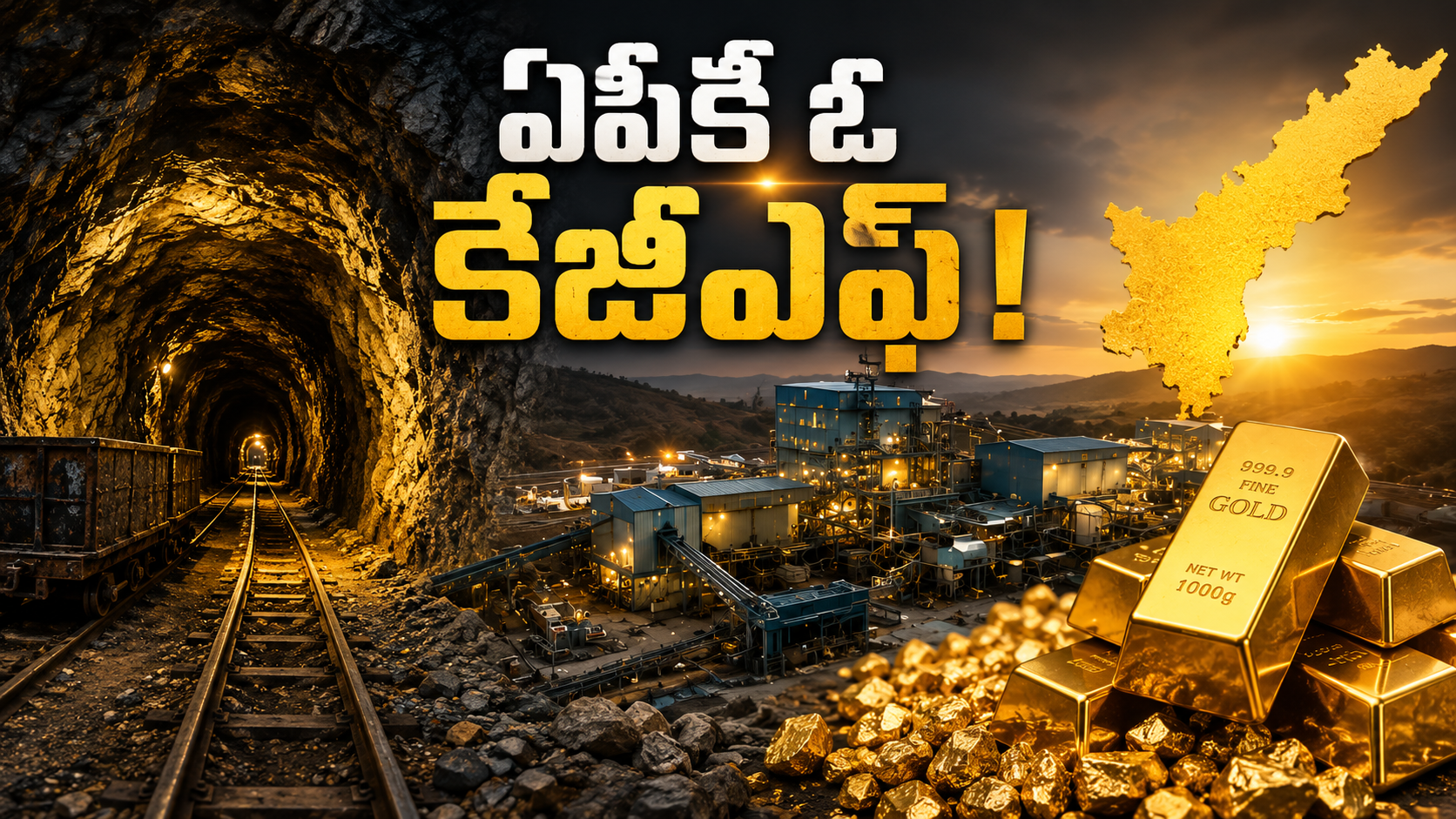 ఏపీకీ ఓ కేజీఎఫ్‌ - కర్నూలు జొన్నగిరిలో దేశంలో తొలి నూతన గోల్డ్‌మైన్‌ మరియు బంగారం ఉత్పత్తి కేంద్రం