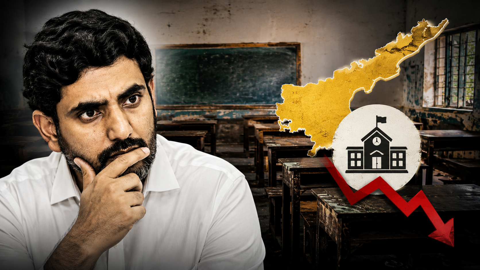 ఏపీ విద్యాశాఖ పనితీరుపై విమర్శలు, లోకేష్ నిర్లక్ష్యంపై ప్రతీకాత్మక ఫీచర్డ్ ఇమేజ్