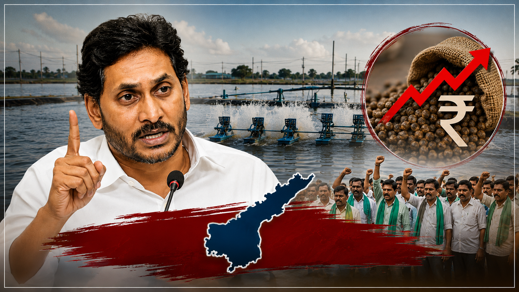 ఆక్వా ఫీడ్ ధరలు తగ్గించాలని డిమాండ్ చేస్తున్న వైఎస్ జగన్, ఆక్వా రైతుల సమస్యలపై అల్టిమేటం