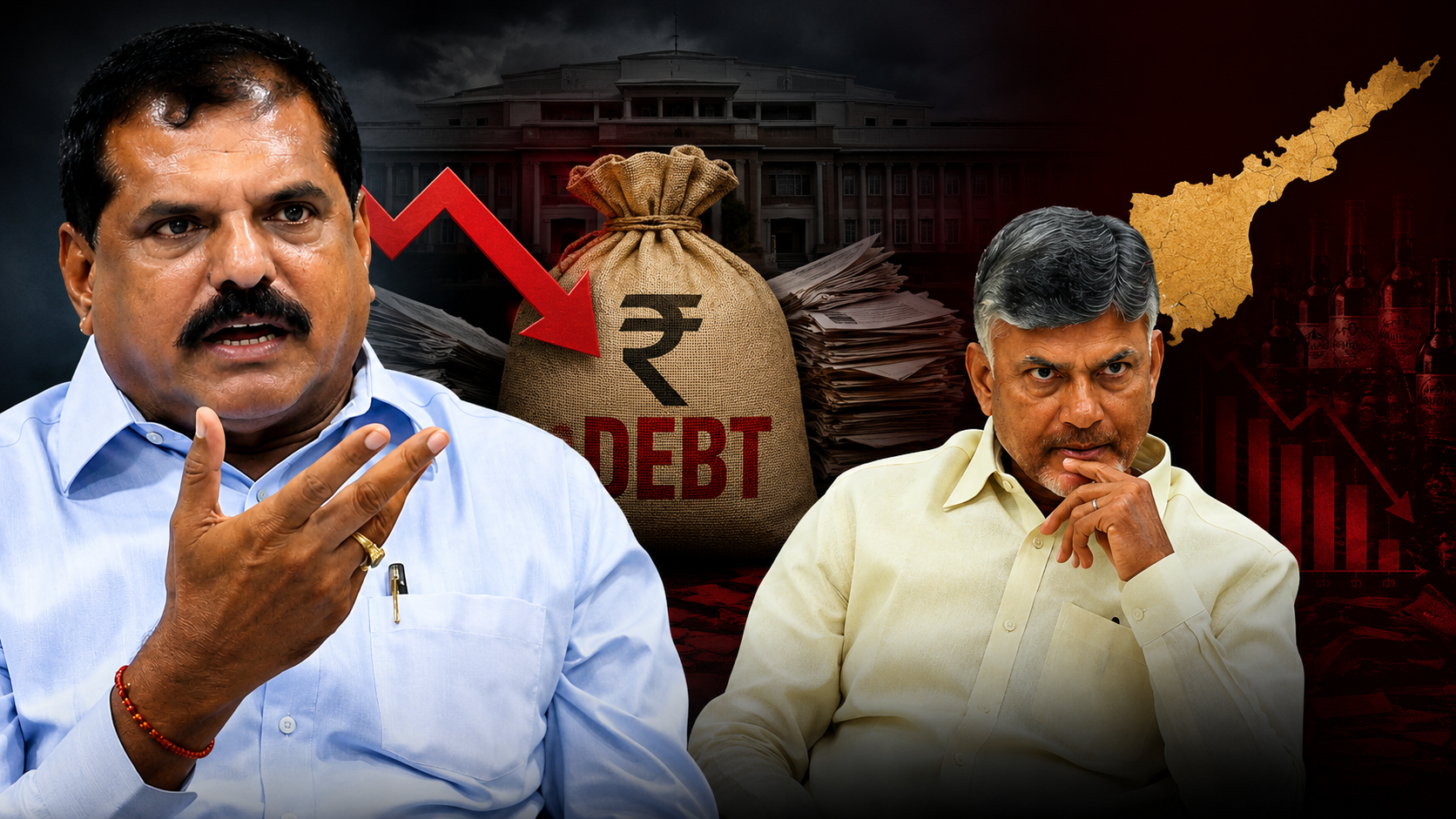 కూటమి ప్రభుత్వ అప్పులు అభివృద్ధి ఎక్కడ అని ప్రశ్నిస్తున్న బొత్స సత్యనారాయణ