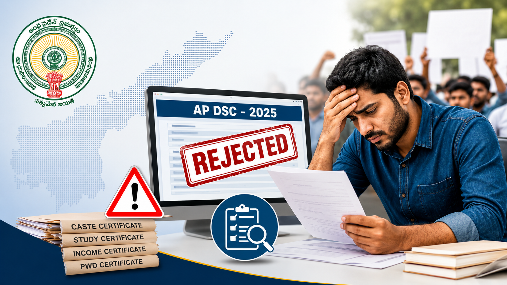 DSC 2025 లో మెగా లొసుగులు, సర్టిఫికెట్ పరిశీలనలో రిజెక్ట్ అయిన అభ్యర్థి, AP DSC నియామకాలపై వివాదాలు