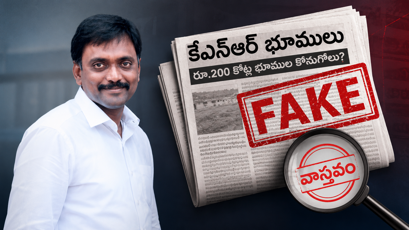 కేఎన్ఆర్పై రూ.200 కోట్ల భూముల ప్రచారం నేపథ్యంలో వచ్చిన ఆరోపణలు మరియు వాస్తవాలపై ప్రత్యేక కథనం