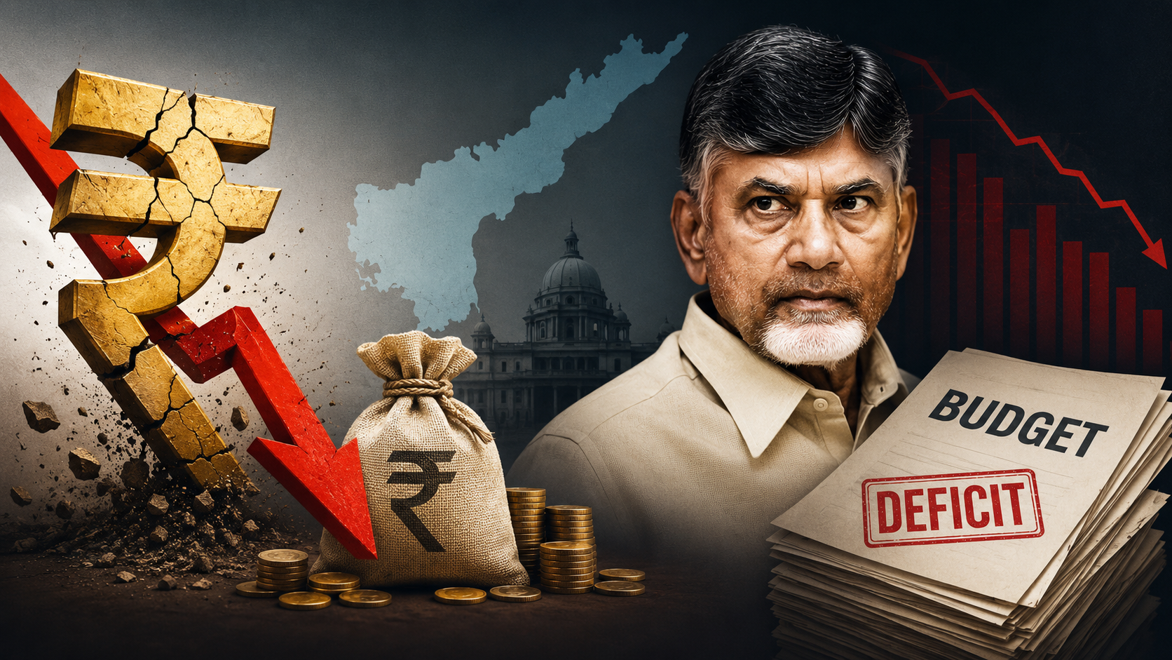 రాబడి నాస్తి అప్పులు జాస్తి.. చంద్రబాబు పాలనపై కాగ్ గణాంకాలు, రాబడిని మించిన అప్పులు