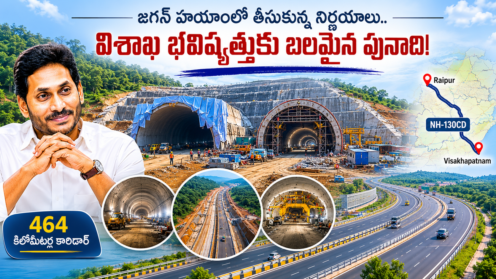 రాయ్‌పూర్–విశాఖ కారిడార్: విశాఖ అభివృద్ధికి జగన్ విజన్