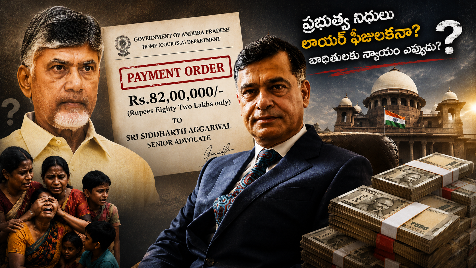 సిద్ధార్థ్ అగర్వాల్‌కు రూ.82 లక్షల ఫీజు చెల్లింపుపై ఆంధ్రప్రదేశ్ ప్రభుత్వం జారీ చేసిన జీవో