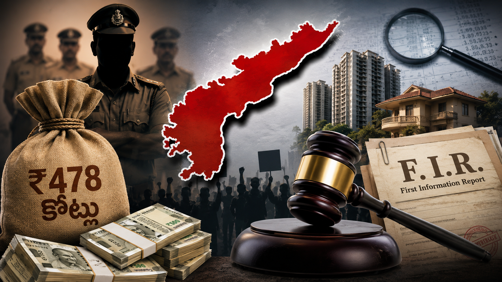భారీ డీల్‌పై దాటవేత - అద్విక వ్యవహారంలో రూ.478 కోట్ల ఆరోపణలు, ఎఫ్‌ఐఆర్‌, పోలీసు దర్యాప్తుపై లేవుతున్న ప్రశ్నలను సూచించే ప్రతీకాత్మక చిత్రం