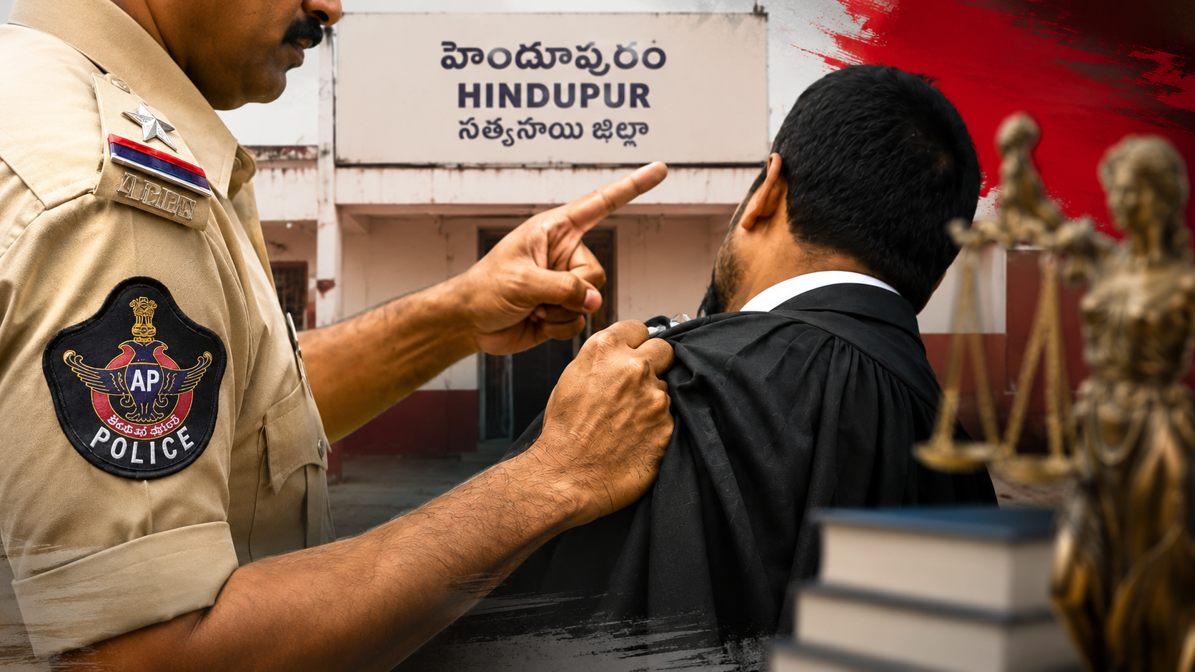 హిందూపురం సీఐ రాజగోపాల్ నాయుడు న్యాయవాదితో వివాదానికి సంబంధించిన ప్రతీకాత్మక చిత్రం