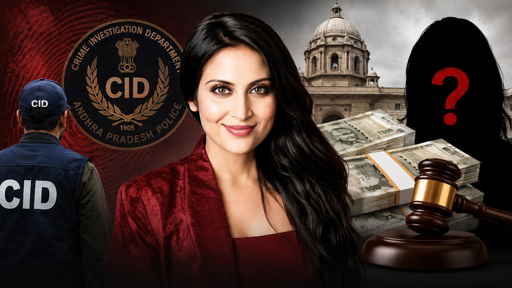 జెత్వానీ కేసులో సీఐడీ దర్యాప్తు, రూ.1.32 కోట్ల బ్లాక్‌మెయిల్ ఆరోపణలు, కూటమి ప్రభుత్వంపై రాజకీయ ప్రశ్నలను సూచించే ఫీచర్డ్ ఇమేజ్