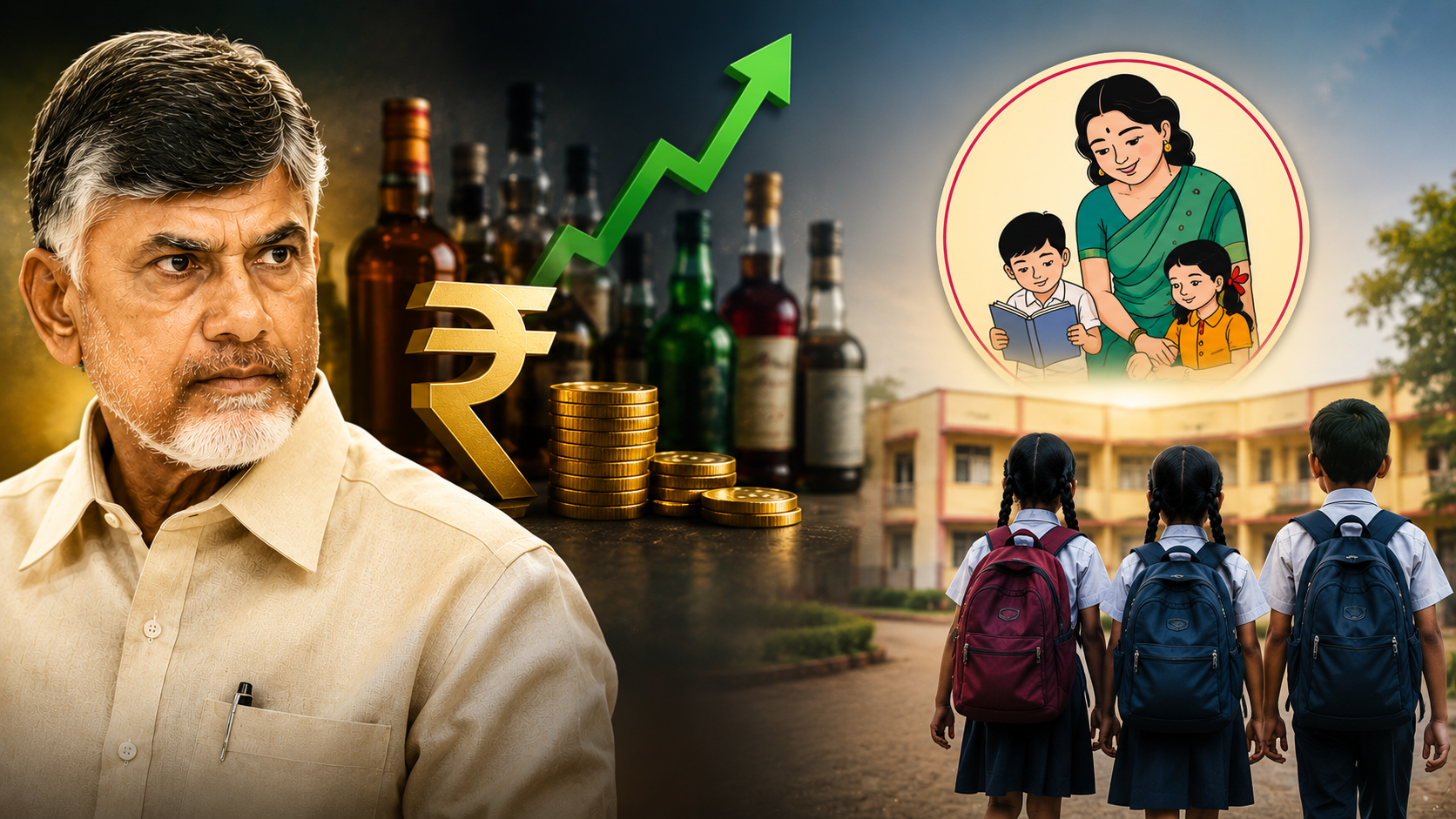 కొందరికే తల్లికి వందనం పథకం, 22.65 లక్షల మంది విద్యార్థులు మినహాయింపుపై రాజకీయ విమర్శలను సూచించే ఫీచర్డ్ ఇమేజ్.