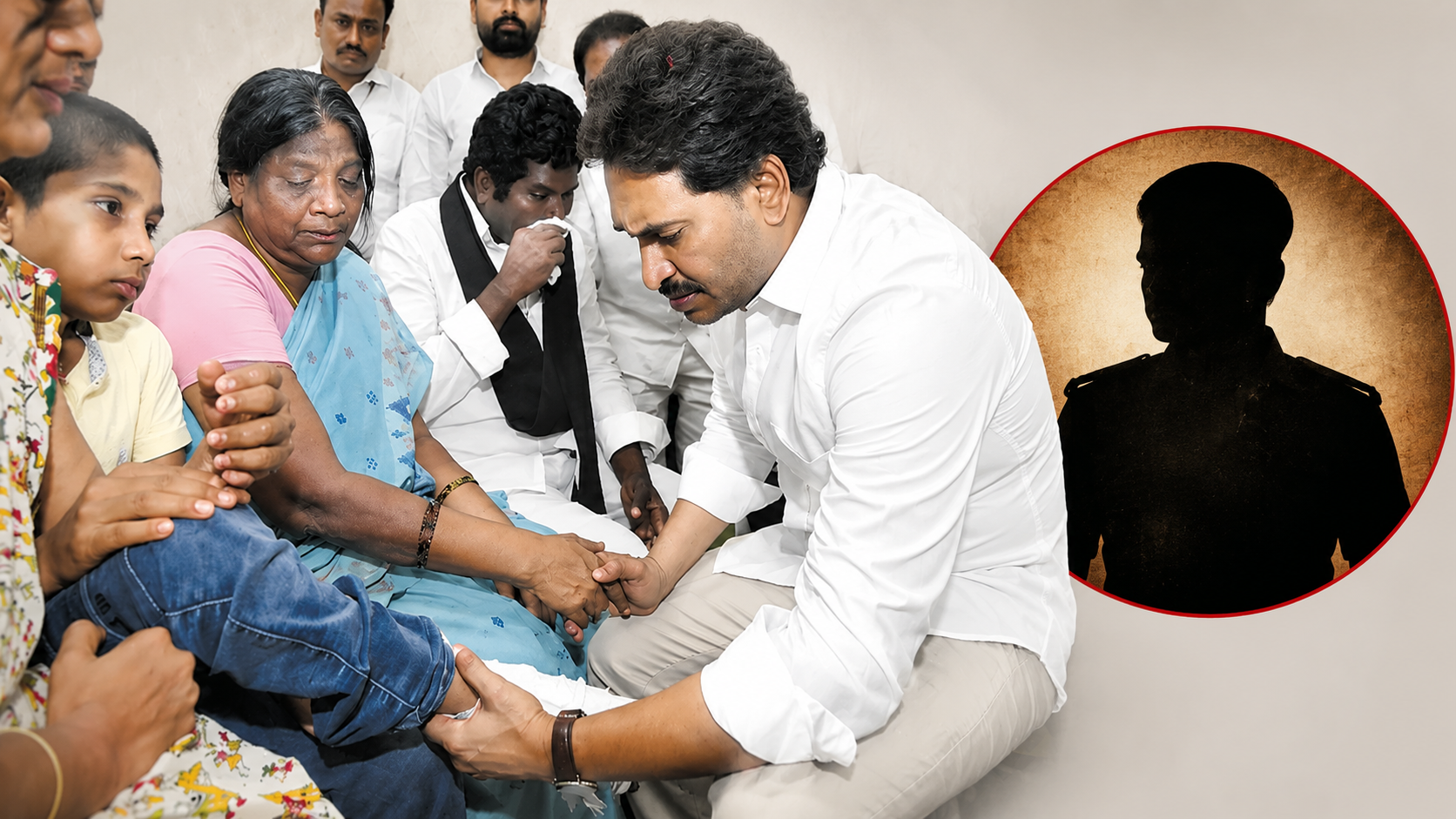 క్రాంతికుమార్ మృతి కేసులో బాధిత కుటుంబాన్ని పరామర్శిస్తున్న వైఎస్ జగన్
