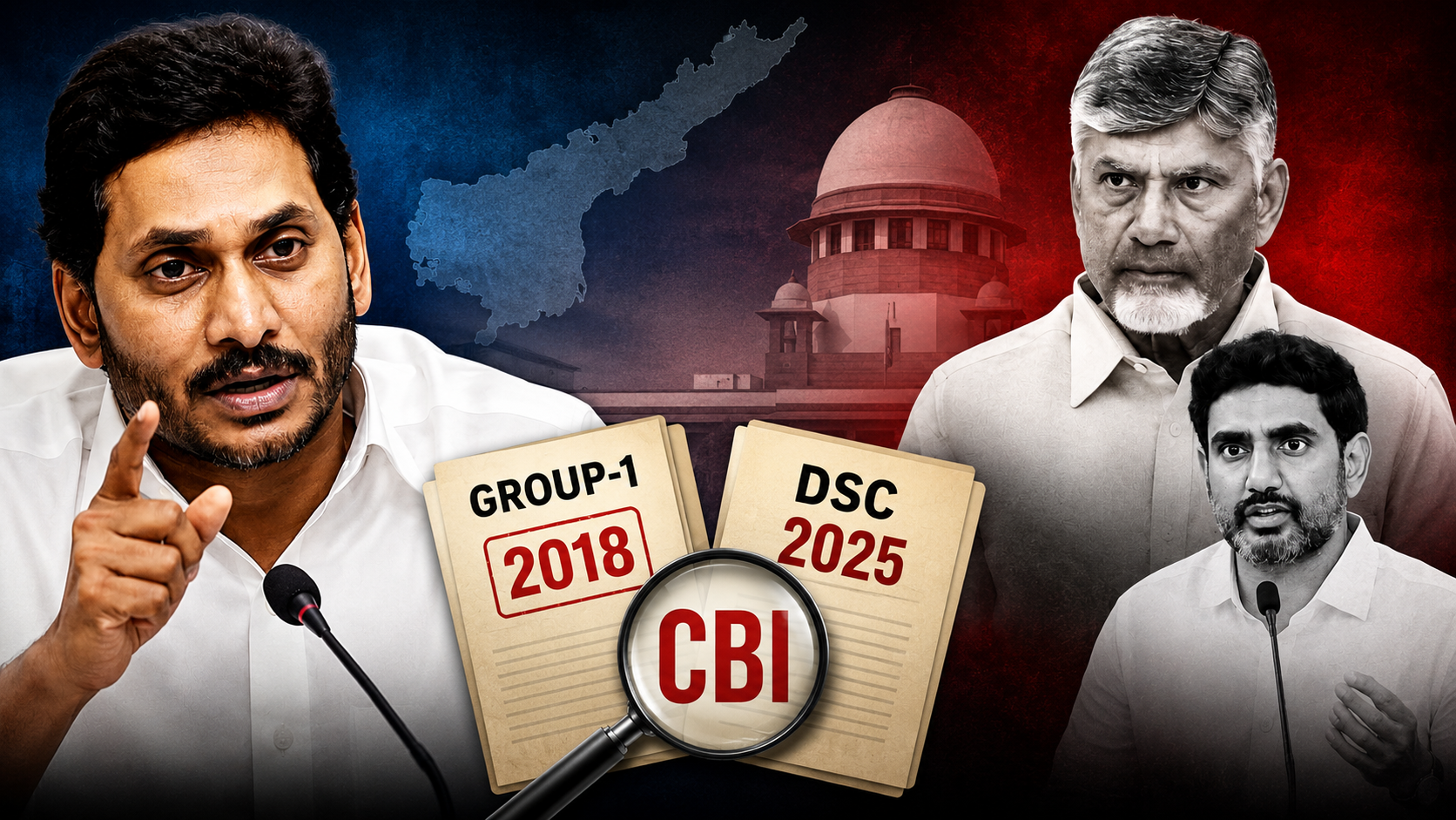 2018 గ్రూప్-1 2025 డీఎస్సీ సీబీఐ విచారణపై జగన్ సవాల్