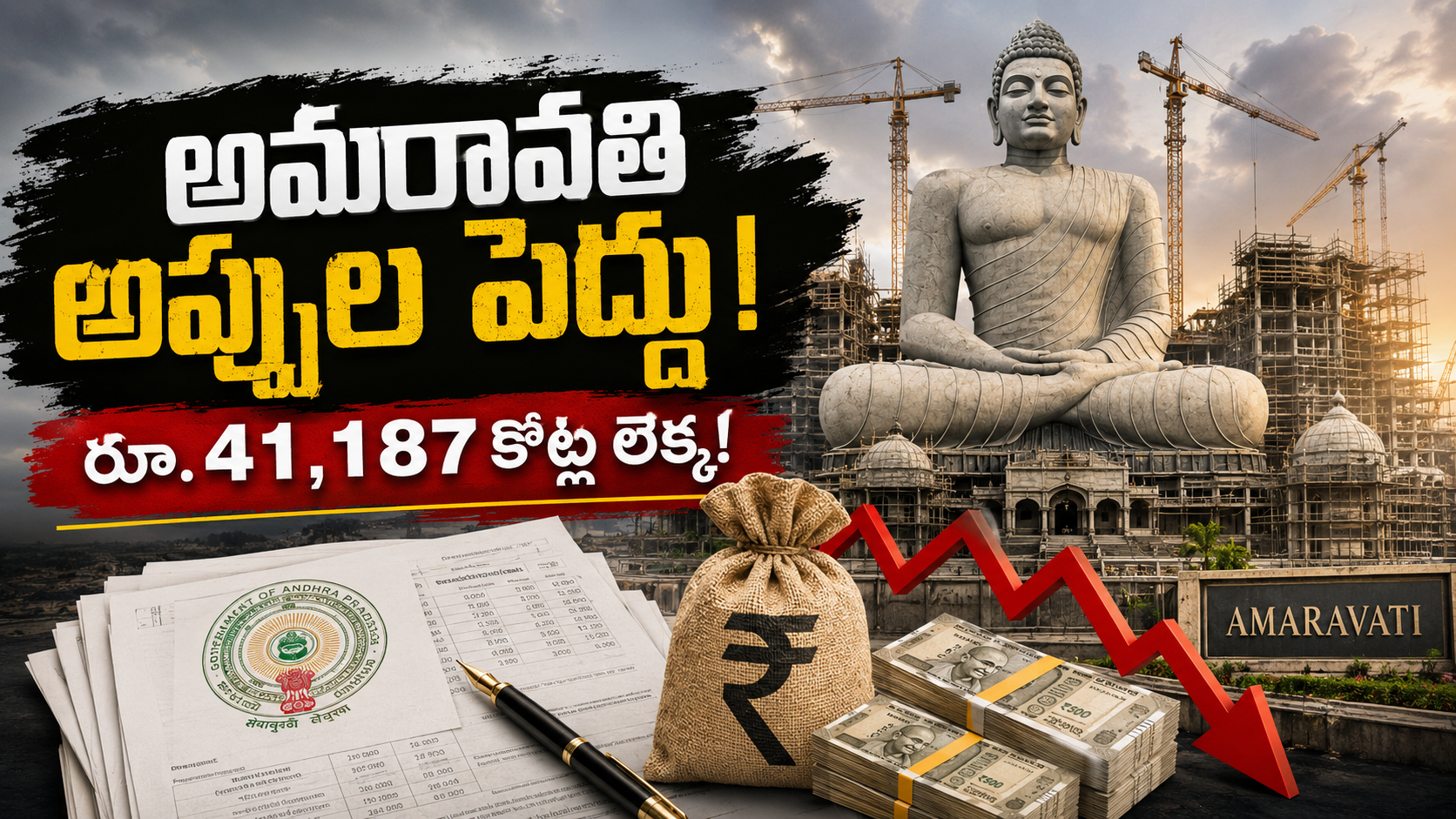 అమరావతి రూ.41,187 కోట్ల అప్పులు