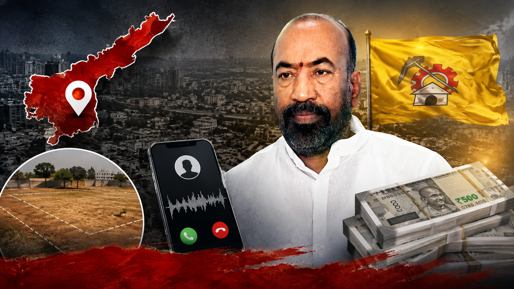 అనంతపురం ఎమ్మెల్యే ఆరోపణలపై భూ వివాదాలు మరియు బెదిరింపు కాల్ రికార్డుల దృశ్యం