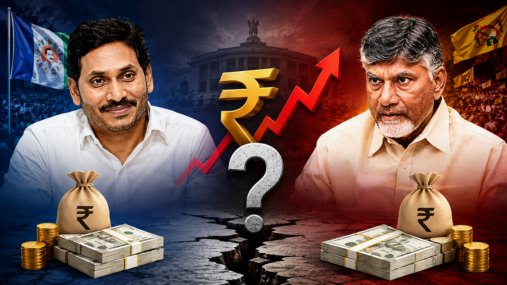 AP Debt and Fiscal Deficit – జగన్‌, బాబు పాలనలో అప్పులు, ఆర్థిక లోటు