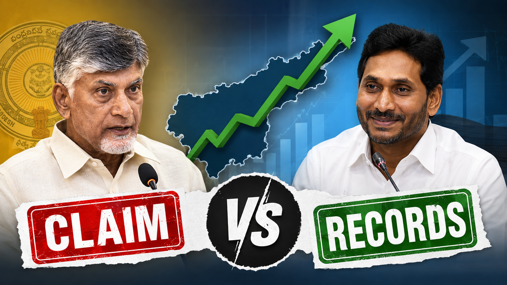 2019–24 ఏపీ జీఎస్‌డీపీ వృద్ధిపై చంద్రబాబు వ్యాఖ్యలు, గత ప్రభుత్వ రికార్డులపై ఫ్యాక్ట్ చెక్ ఫీచర్డ్ ఇమేజ్.