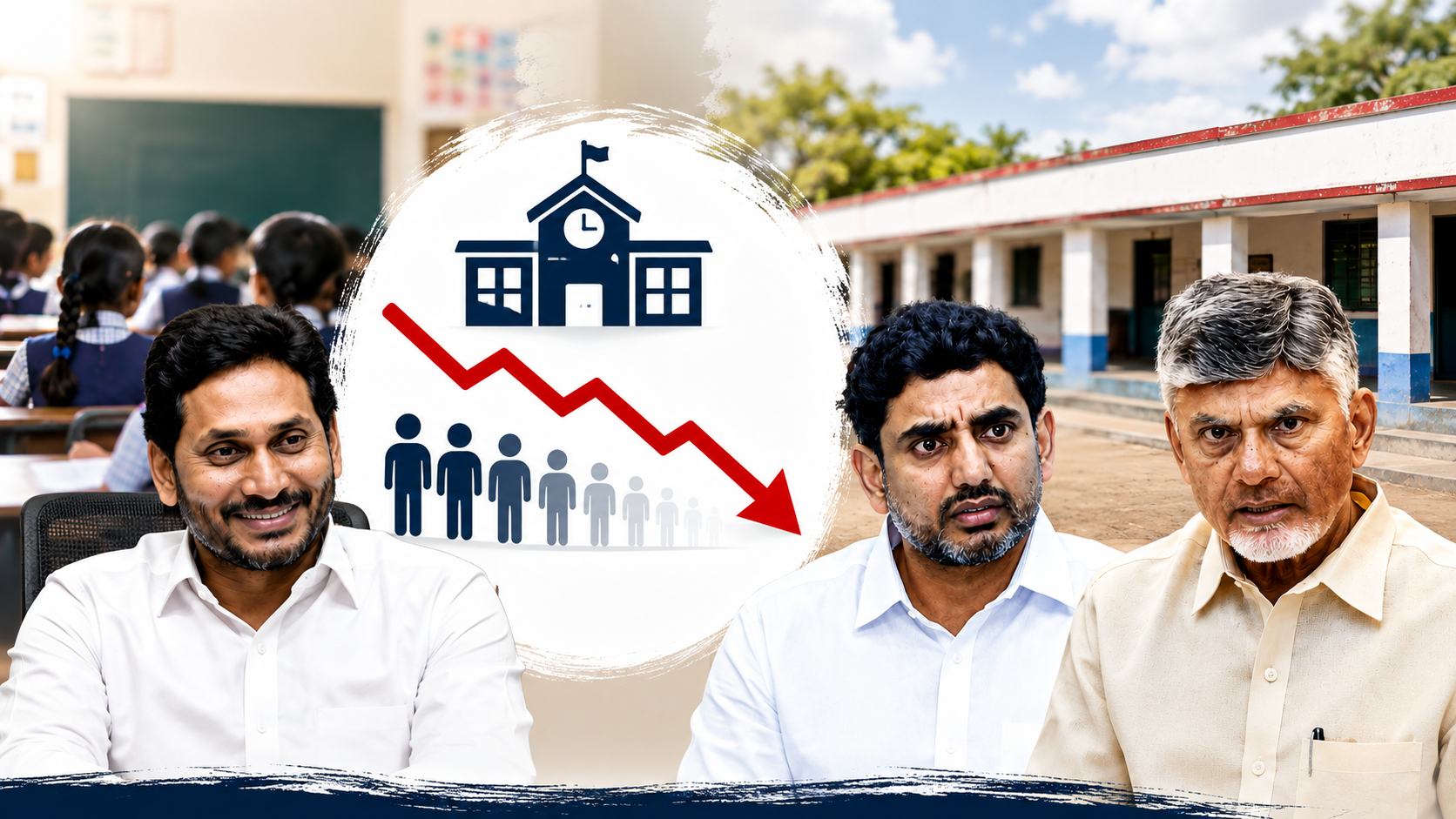ఏపీ ప్రభుత్వ పాఠశాలల్లో విద్యార్థుల తగ్గుదల