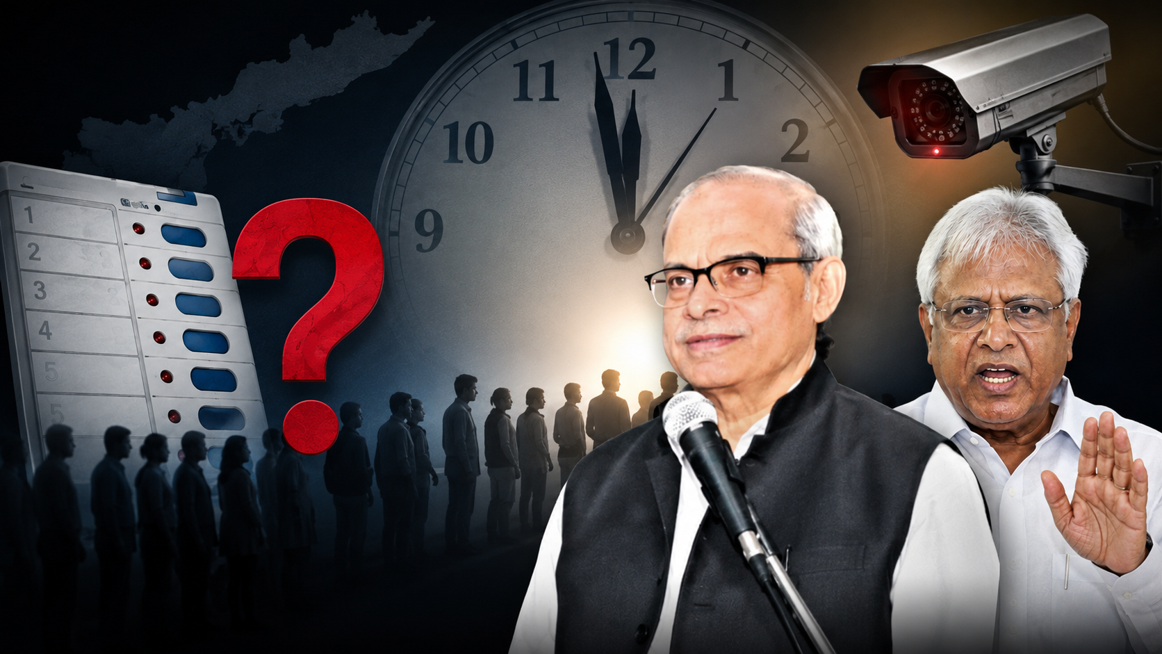 అర్ధరాత్రి 17.19 లక్షల ఓట్ల నమోదుపై ప్రశ్నలు