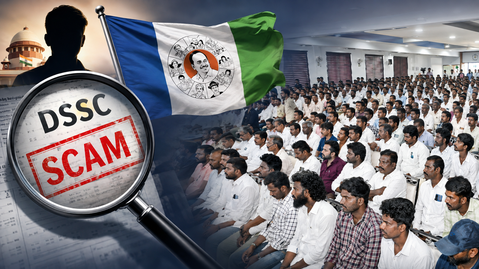 డీఎస్సీ అక్రమాలపై ఉద్యమం ఉధృతం నేపథ్యంలో రాష్ట్రవ్యాప్తంగా నిర్వహించిన వైఎస్సార్సీపీ రౌండ్ టేబుల్ సమావేశాల ప్రతీకాత్మక చిత్రం