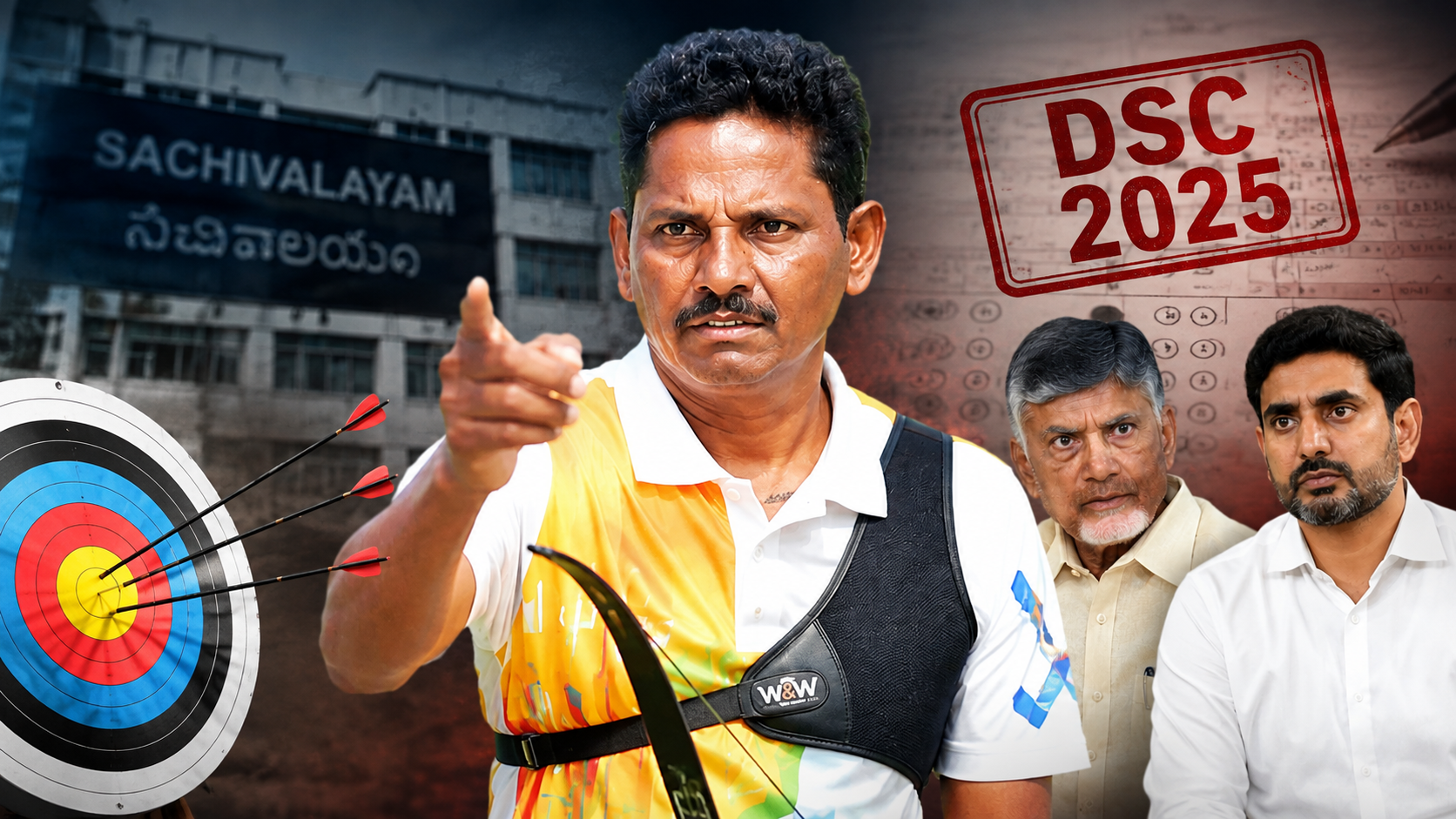 డీఎస్సీ స్పోర్ట్స్ కోటా అక్రమాలు ఆరోపిస్తూ దుర్గయ్య చంద్రబాబు లోకేశ్‌కు సవాల్