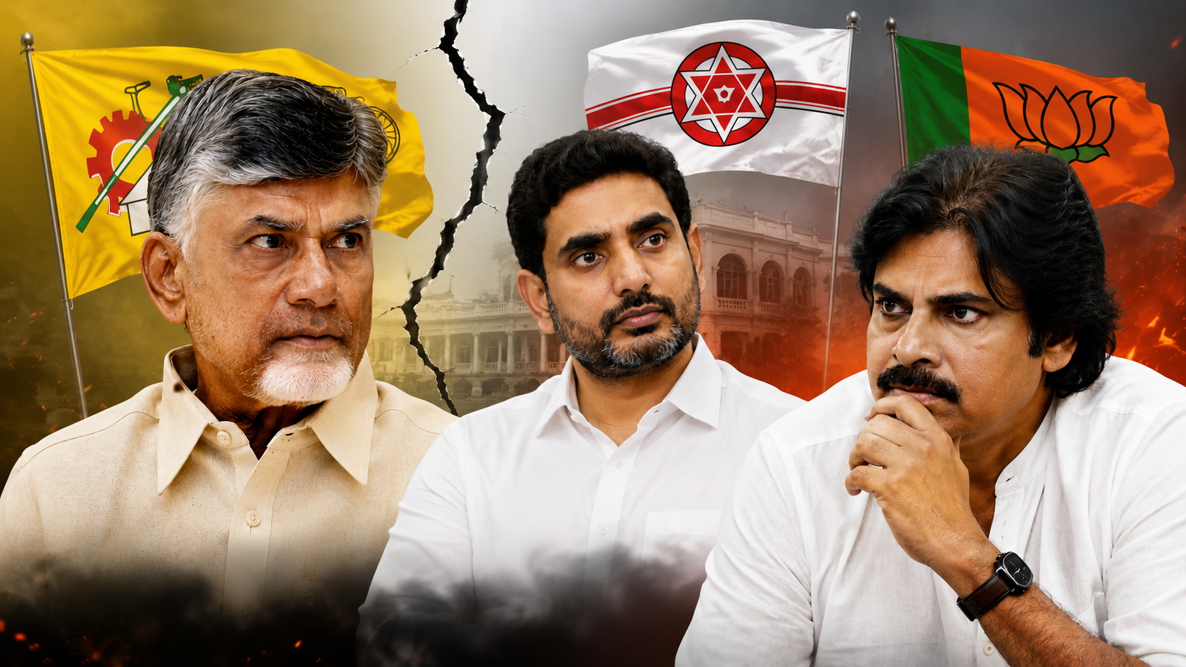 కూటమిలో కుంపట్లు – టీడీపీ, జనసేన, బీజేపీ మధ్య స్థానిక ఎన్నికల సీట్ల సర్దుబాటుపై విభేదాలు