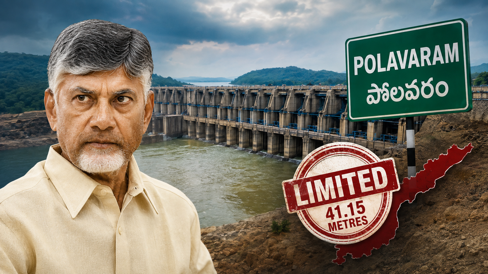 Polavaram Water Storage 41.15 Metres