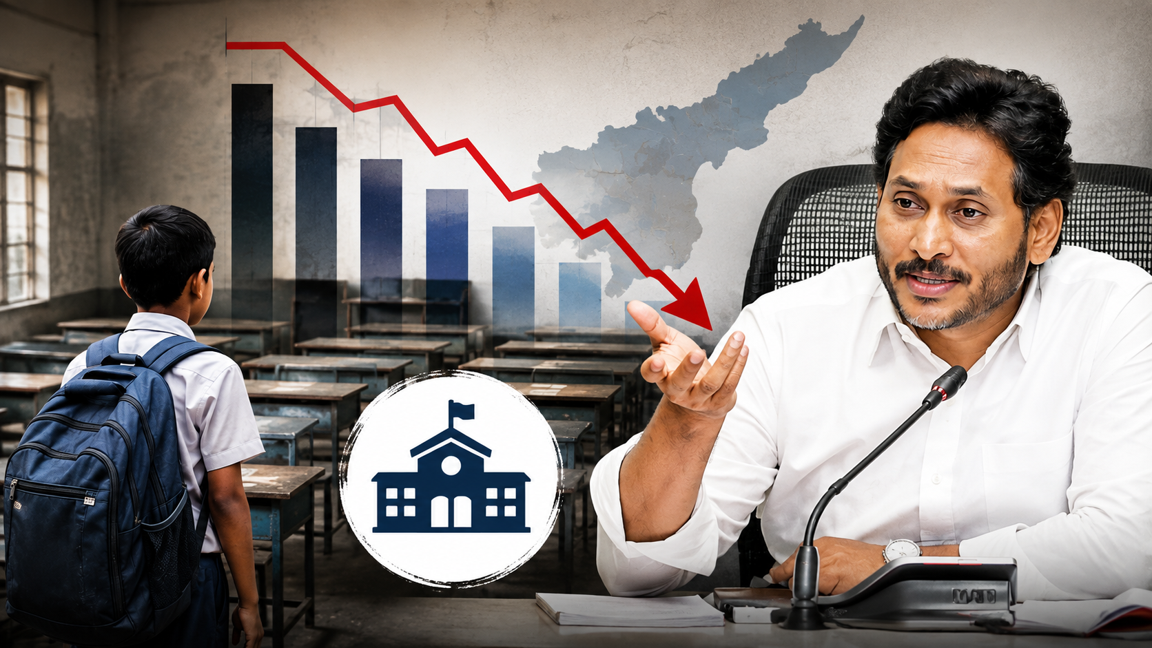 ప్రభుత్వ పాఠశాలల్లో విద్యార్థుల తగ్గుదల
