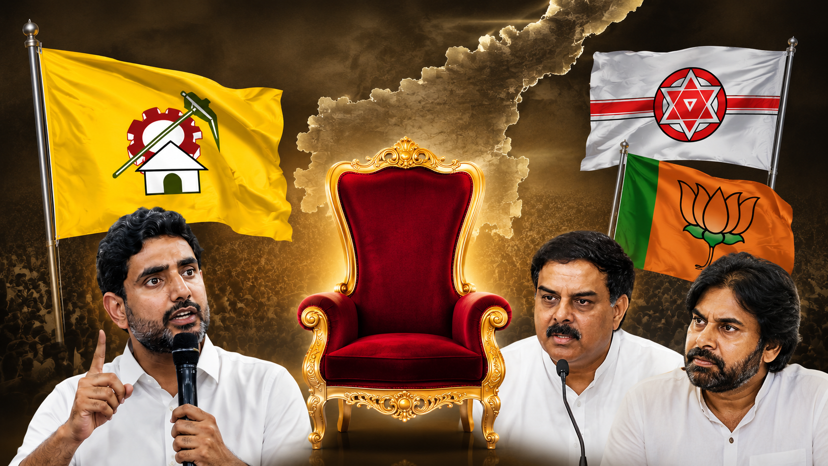 స్థానిక ఎన్నికల సీట్ల సర్దుబాటుపై టీడీపీ, జనసేన, బీజేపీ మధ్య రాజకీయ చర్చ