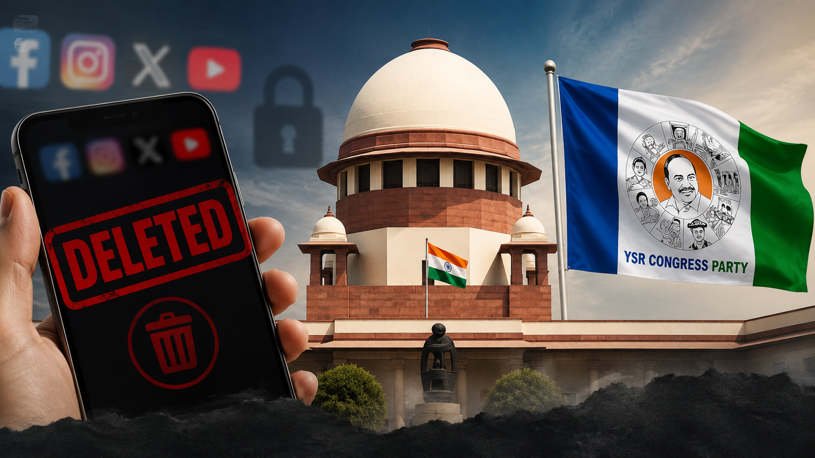 వైఎస్సార్‌సీపీ సోషల్ మీడియా పోస్టుల తొలగింపుపై సుప్రీంకోర్టు