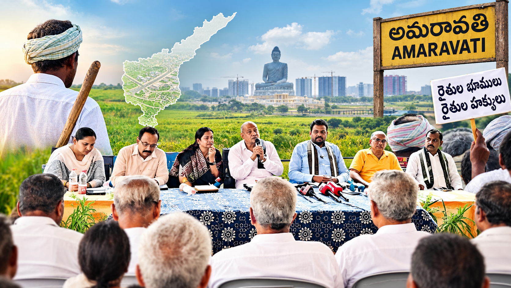 అమరావతి రైతుల భూములు, రాజధాని విస్తరణపై రైతుల ఆందోళన