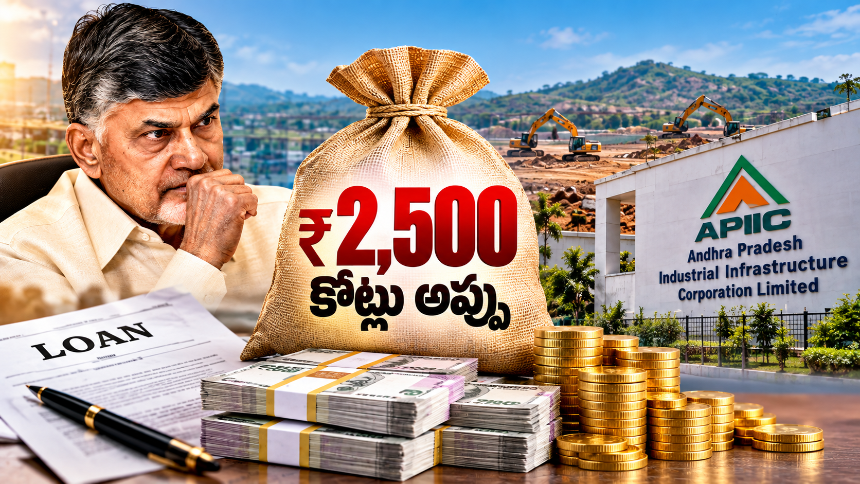 APIIC రూ.11,000 కోట్ల అప్పు – మరో రూ.2,500 కోట్ల రుణం