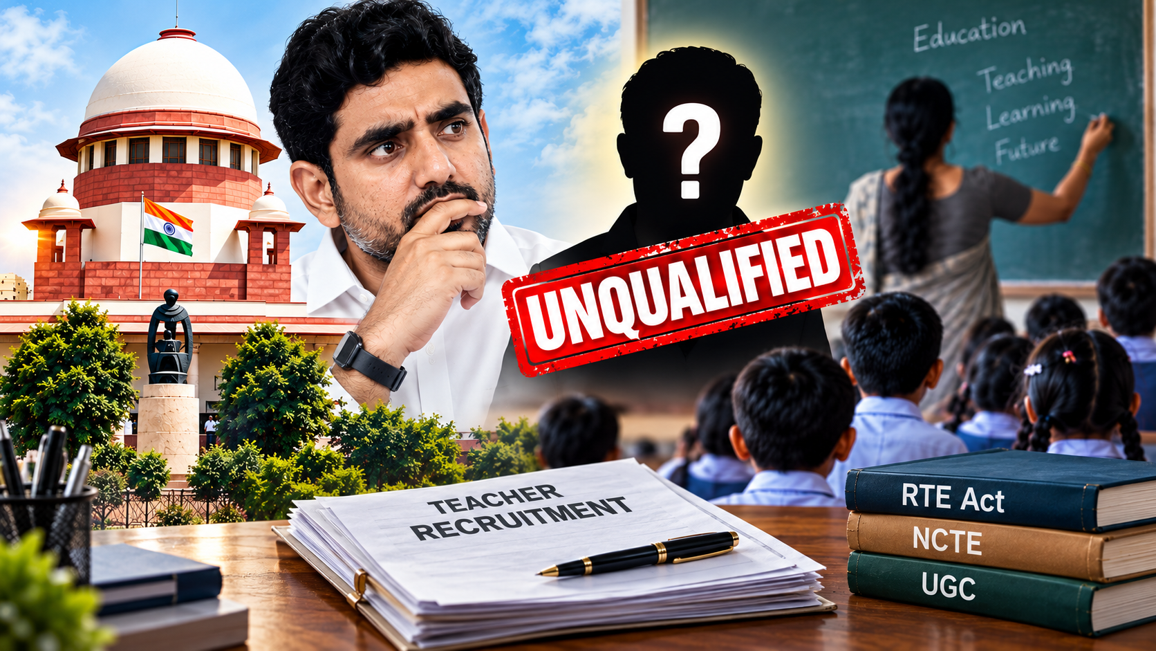 అర్హత లేని వారికి టీచర్ పోస్టులు అంశంపై సుప్రీంకోర్టు ఆందోళన