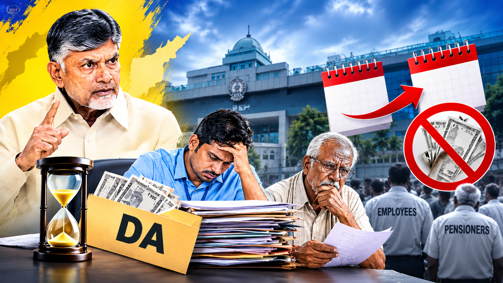 డీఏ బకాయిల కోసం ఉద్యోగులు, పెన్షనర్లు 2028 వరకు ఎదురుచూపులు