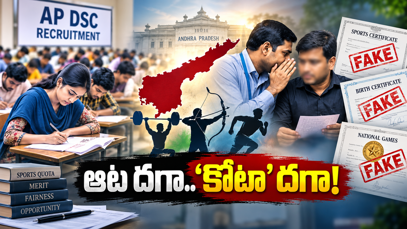 డీఎస్సీ ఫేక్ సర్టిఫికెట్లు – స్పోర్ట్స్ కోటా నియామకాలపై వివాదం