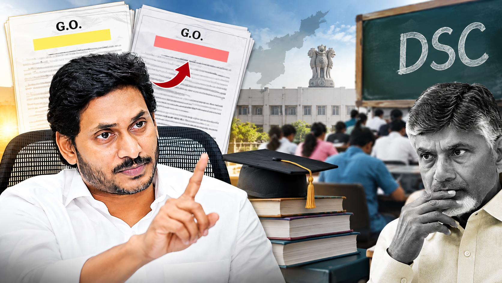 డీఎస్సీ నియామకాలపై జగన్ ప్రశ్నలు