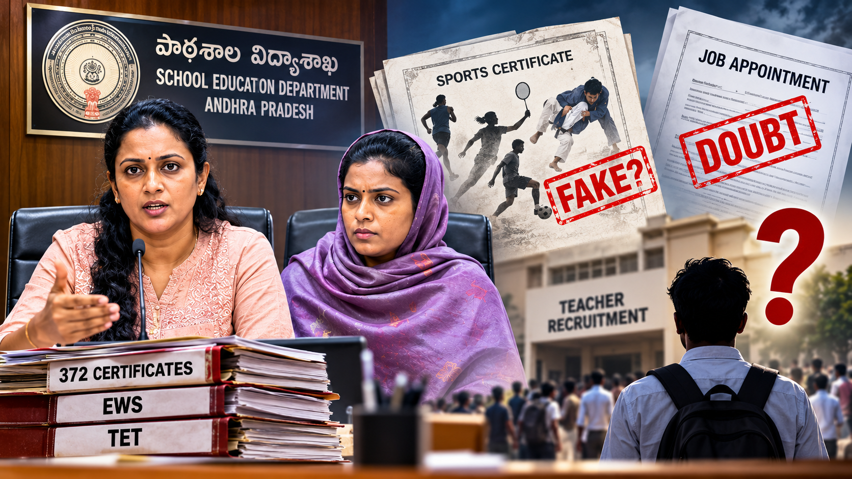 డీఎస్సీ స్పోర్ట్స్ కోటా 372 సర్టిఫికెట్ల వివాదం