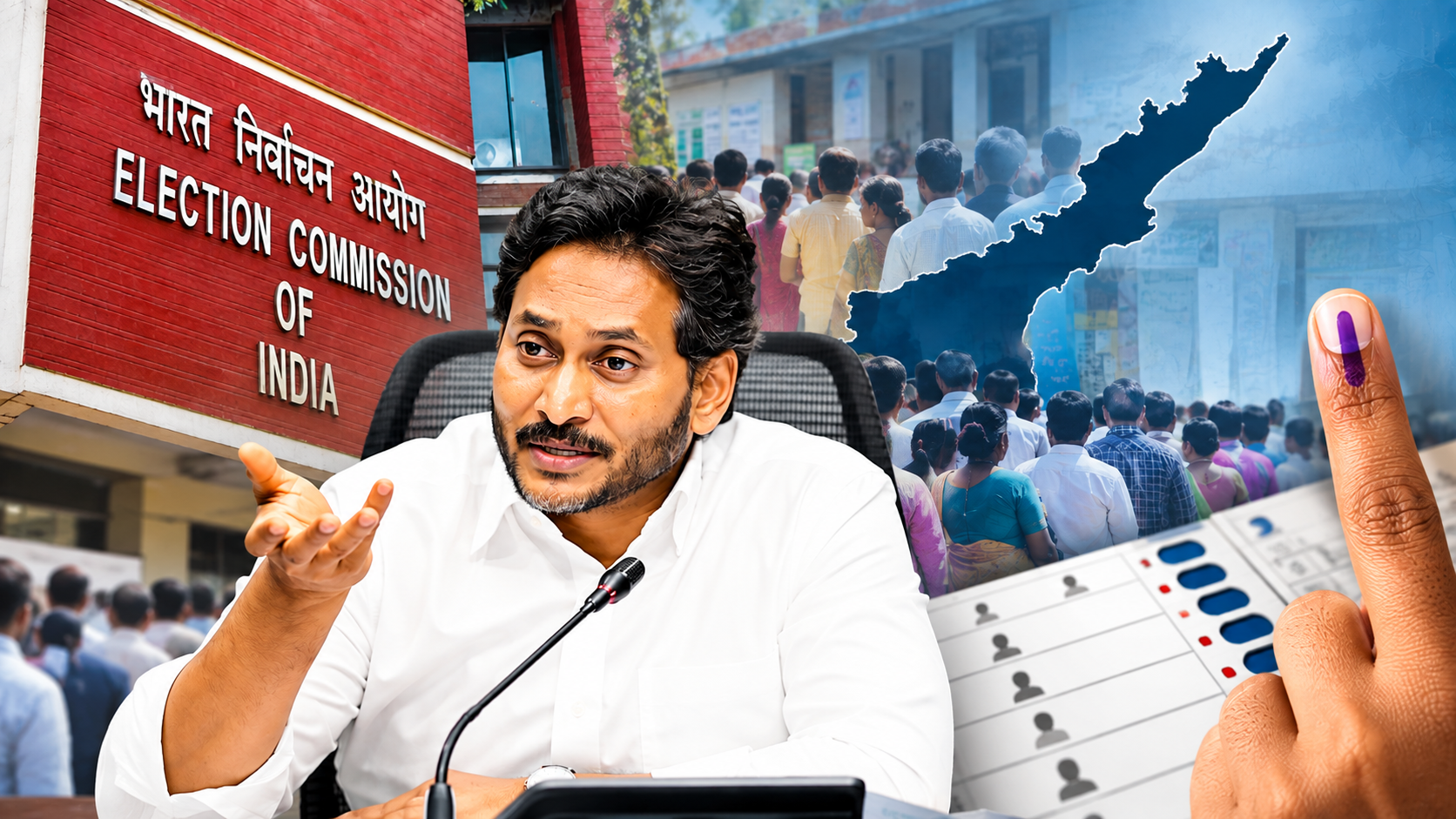 ఎన్నికల సంఘంపై ప్రజల విశ్వాసం బలోపేతం చేయాలని కోరుతున్న వైఎస్‌ జగన్‌