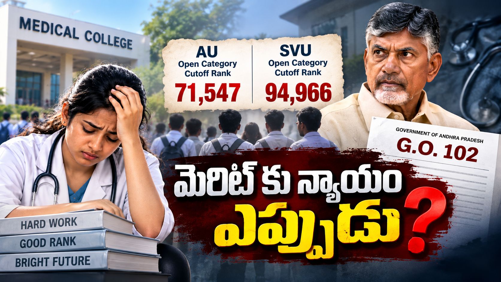 ఎంబీబీఎస్ సీట్ల కేటాయింపులో జీవో 102తో రిజర్వేషన్ విద్యార్థులకు అన్యాయం