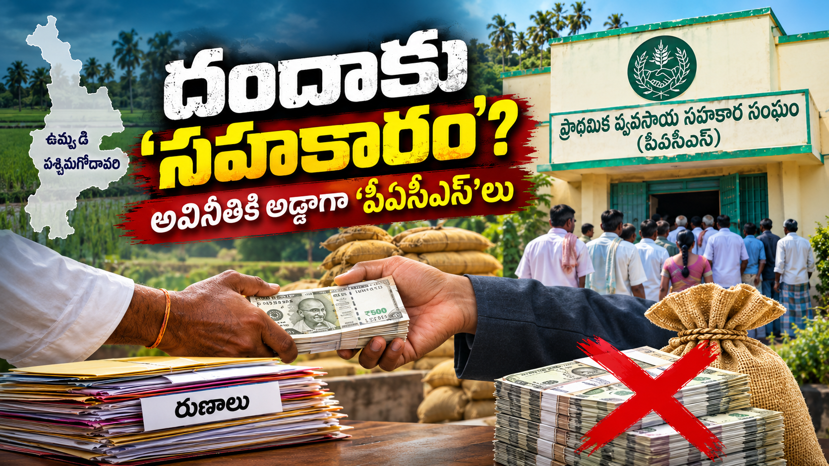 పీఏసీఎస్‌ల అవకతవకలు – ఉమ్మడి పశ్చిమగోదావరిలో సహకార సంఘాలపై ఆరోపణలు