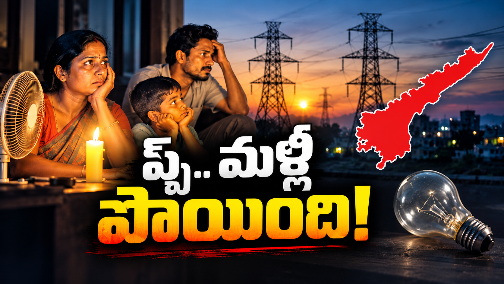 ఆంధ్రప్రదేశ్‌లో విద్యుత్ కోతలతో ఇబ్బందులు పడుతున్న ప్రజలు