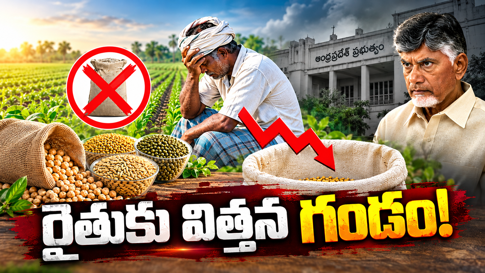 రబీ సీజన్ సబ్సిడీ విత్తనాల కోసం ఎదురుచూస్తున్న రైతులు