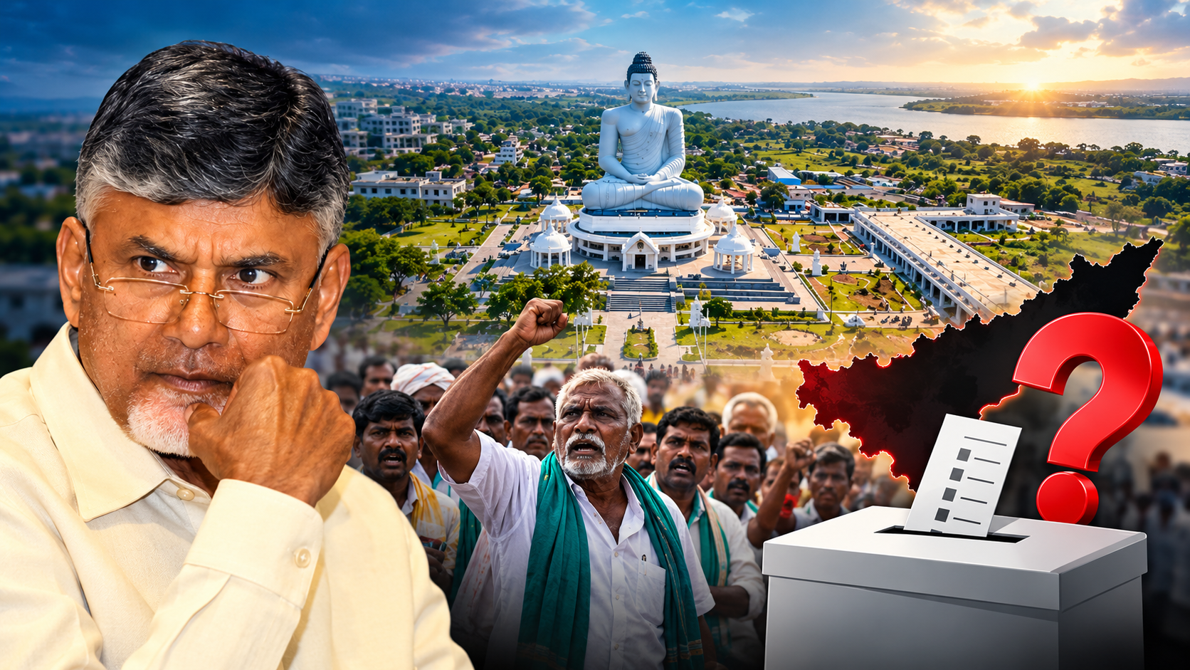 అమరావతి స్థానిక ఎన్నికలు – చంద్రబాబు ప్రభుత్వం, రైతుల సమస్యలు